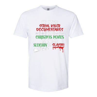 Sleighin Or Slayin Christmas Movie Funny Serial Xmas Cute Gift Softstyle CVC T-Shirt