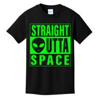 Straight Outta Space Funny Ufo Alien Costume Kids T-Shirt