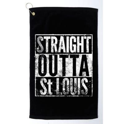 Straight Outta St Louis Missouri Distressed Effect Great Gift Golf Towel