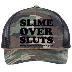 Slime Over Sluts Shirt Make America Slime Again Retro Rope Trucker Hat Cap