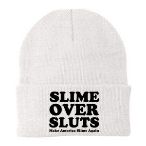 Slime Over Sluts Shirt Make America Slime Again Knit Cap Winter Beanie