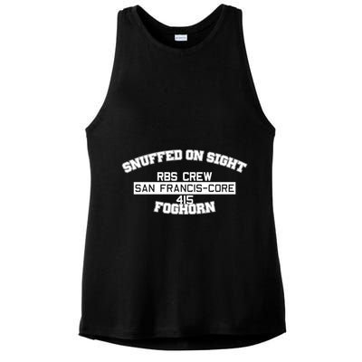 Snuffed On Sight Rbs Crew San Francis Core 415 Foghorn Ladies PosiCharge Tri-Blend Wicking Tank
