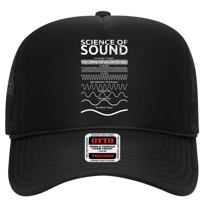 Science Of Sound Synthesizer Soundwave High Crown Mesh Back Trucker Hat