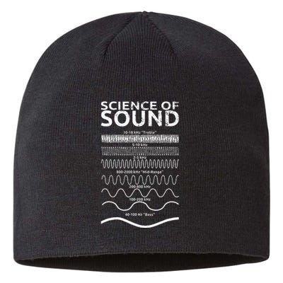 Science Of Sound Synthesizer Soundwave Sustainable Beanie