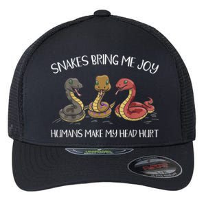 Snake Owner Snake Collector Snake Whisperer Serpent Flexfit Unipanel Trucker Cap