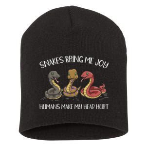 Snake Owner Snake Collector Snake Whisperer Serpent Short Acrylic Beanie