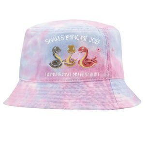 Snake Owner Snake Collector Snake Whisperer Serpent Tie-Dyed Bucket Hat