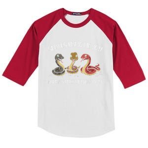 Snake Owner Snake Collector Snake Whisperer Serpent Kids Colorblock Raglan Jersey