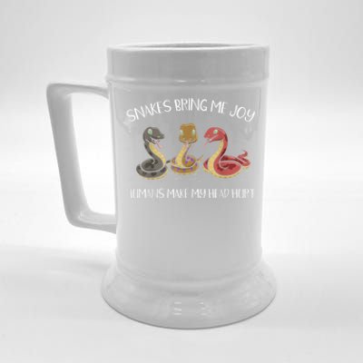 Snake Owner Snake Collector Snake Whisperer Serpent Beer Stein