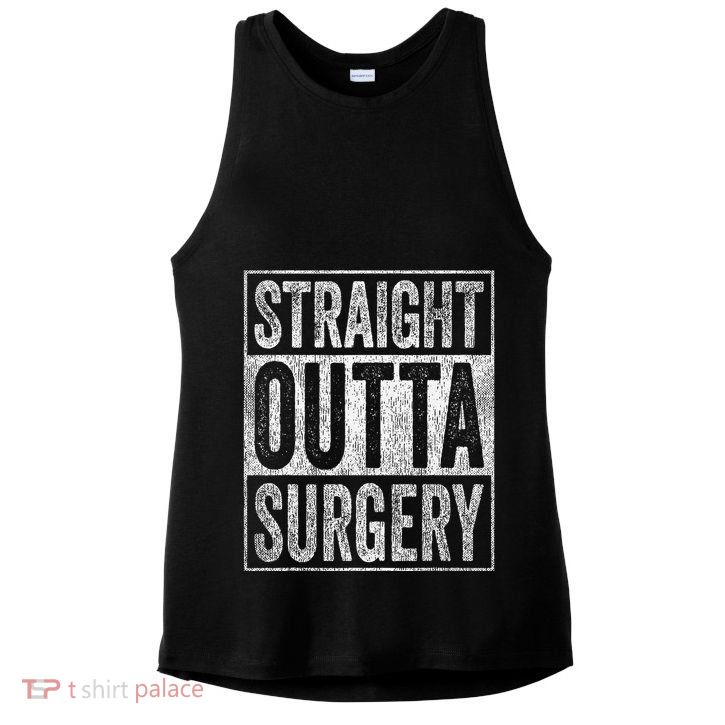 Straight Outta Surgery Ladies PosiCharge Tri-Blend Wicking Tank