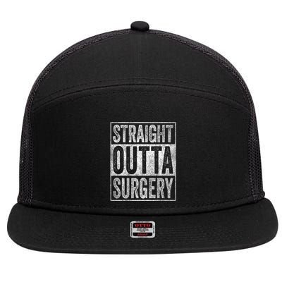 Straight Outta Surgery 7 Panel Mesh Trucker Snapback Hat