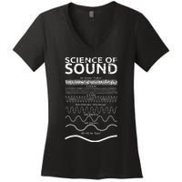 Science Of Sound Synthesizer Soundwave Women's V-Neck T-Shirt