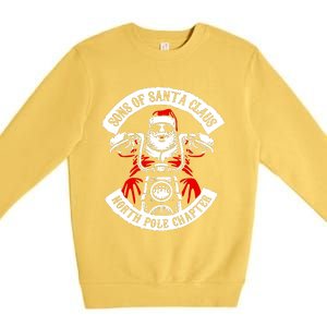 Sons Of Santa Biker Motorcycle Christmas Premium Crewneck Sweatshirt