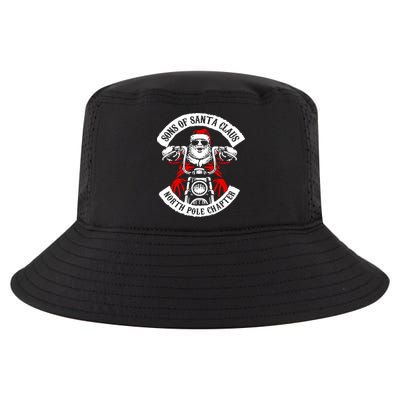 Sons Of Santa Biker Motorcycle Christmas Cool Comfort Performance Bucket Hat