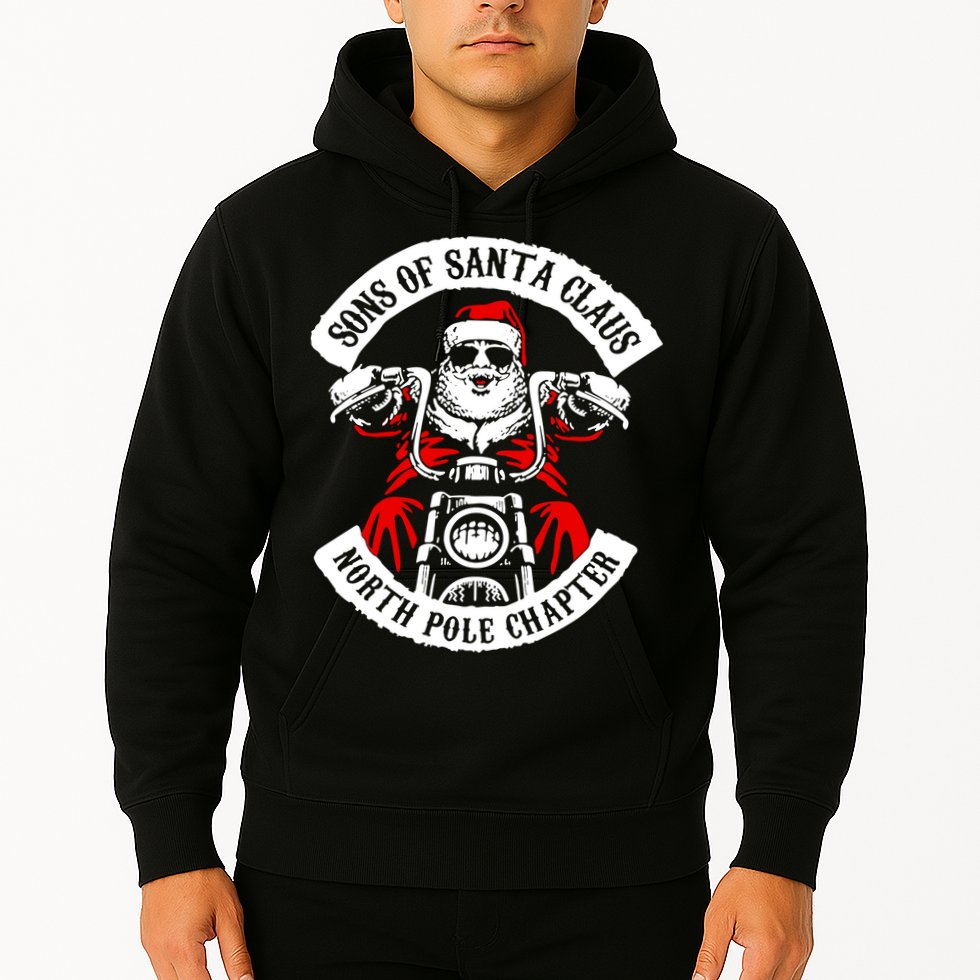 Sons Of Santa Biker Motorcycle Christmas Hoodie