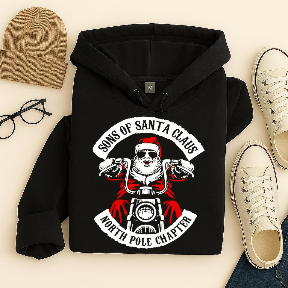 Sons Of Santa Biker Motorcycle Christmas Hoodie