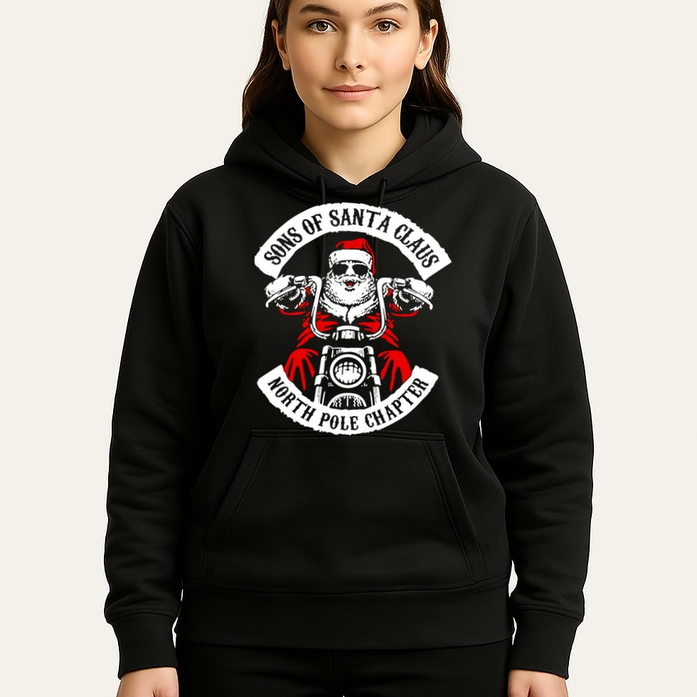 Sons Of Santa Biker Motorcycle Christmas Hoodie