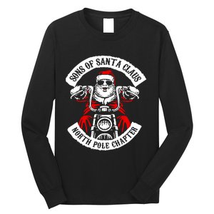 Sons Of Santa Biker Motorcycle Christmas Long Sleeve Shirt