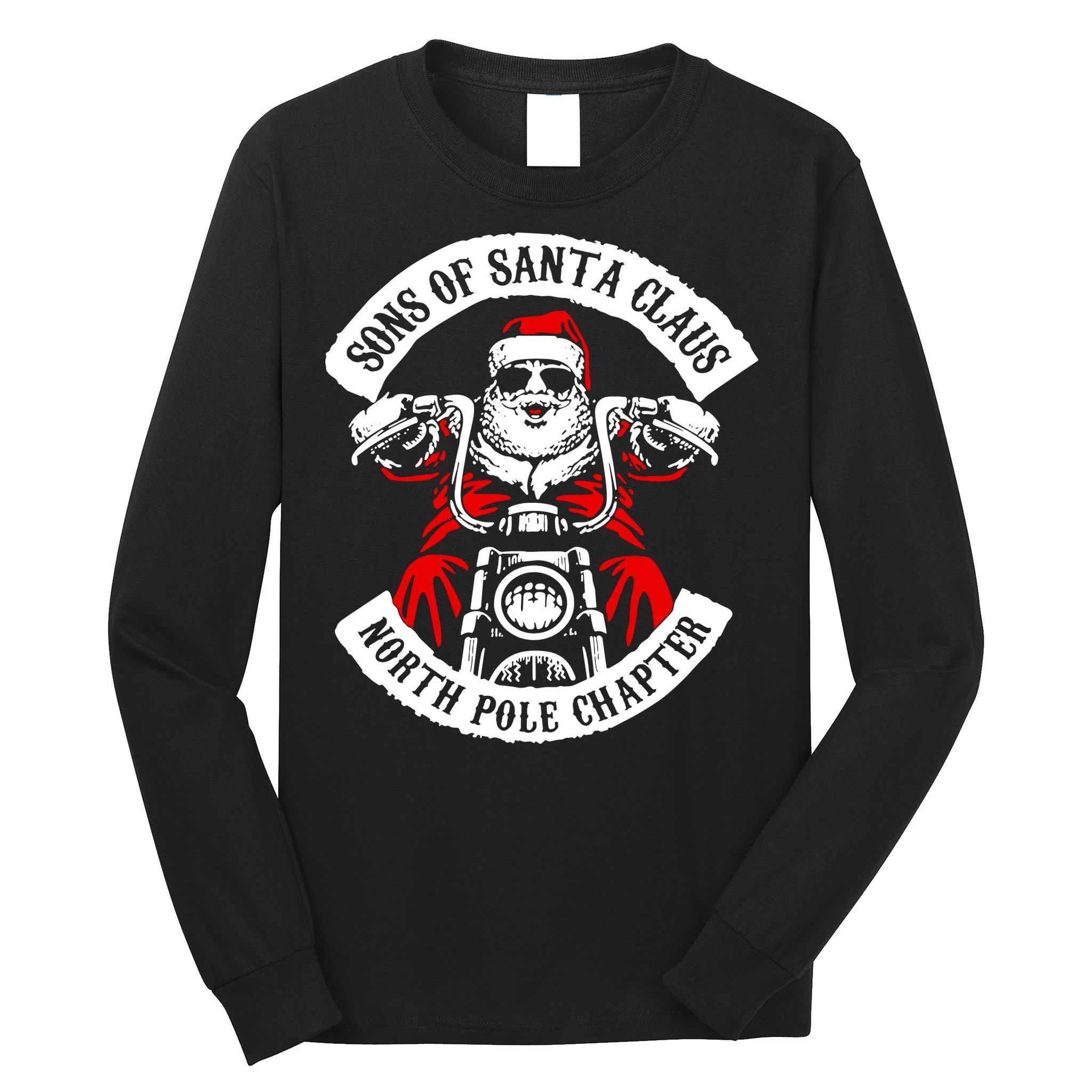 Sons Of Santa Biker Motorcycle Christmas Long Sleeve Shirt