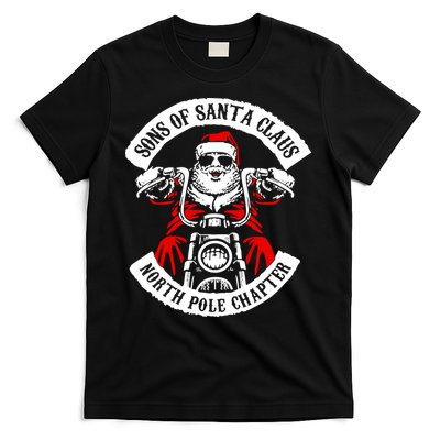 Sons Of Santa Biker Motorcycle Christmas T-Shirt