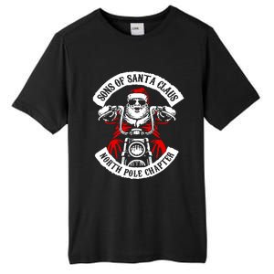 Sons Of Santa Biker Motorcycle Christmas Tall Fusion ChromaSoft Performance T-Shirt