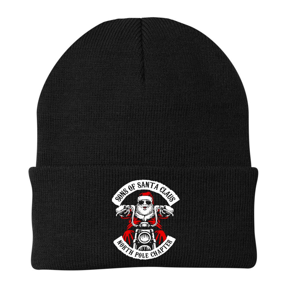 Sons Of Santa Biker Motorcycle Christmas Beanie