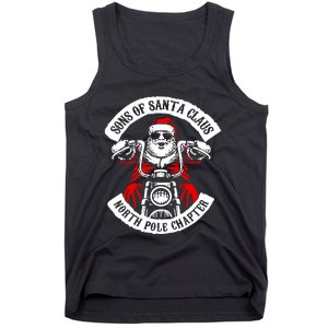 Sons Of Santa Biker Motorcycle Christmas Tank Top