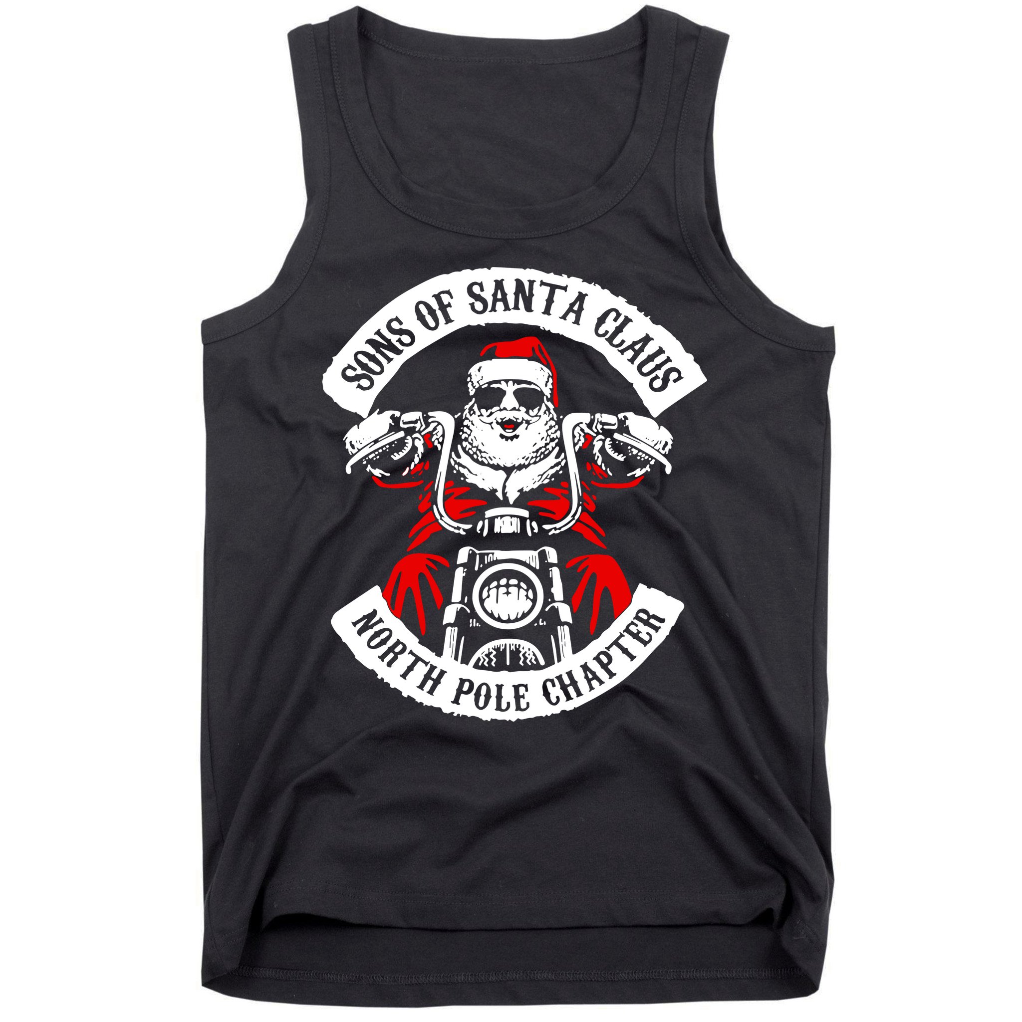 Sons Of Santa Biker Motorcycle Christmas Tank Top