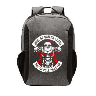 Sons Of Santa Biker Motorcycle Christmas Vector Backpack