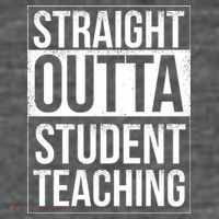 Straight Outta Student Teaching Funny Gift Backpack