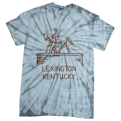 Statue Of Secretariat Lexington Kentucky Tie-Dye T-Shirt