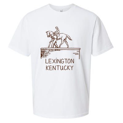 Statue Of Secretariat Lexington Kentucky Sueded Cloud Jersey T-Shirt