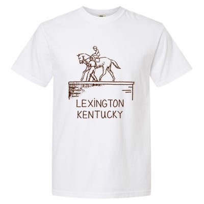 Statue Of Secretariat Lexington Kentucky Garment-Dyed Heavyweight T-Shirt