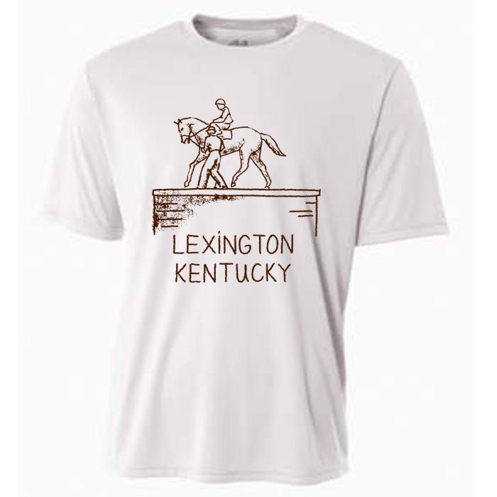 Statue Of Secretariat Lexington Kentucky Cooling Performance Crew T-Shirt