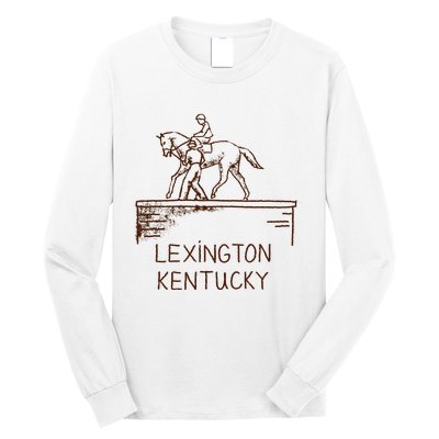 Statue Of Secretariat Lexington Kentucky Long Sleeve Shirt