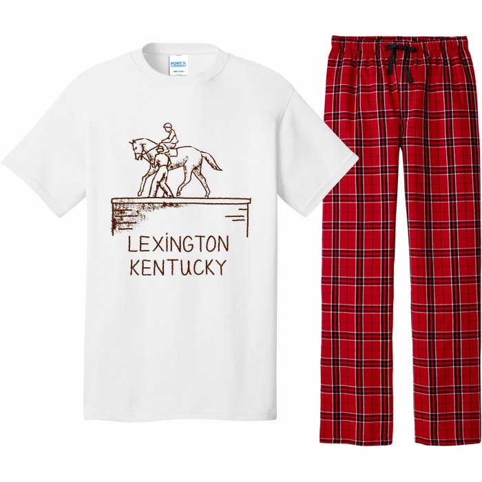 Statue Of Secretariat Lexington Kentucky Pajama Set