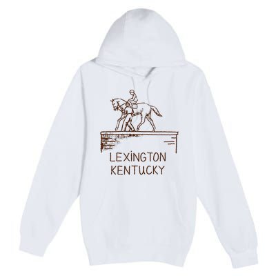 Statue Of Secretariat Lexington Kentucky Premium Pullover Hoodie