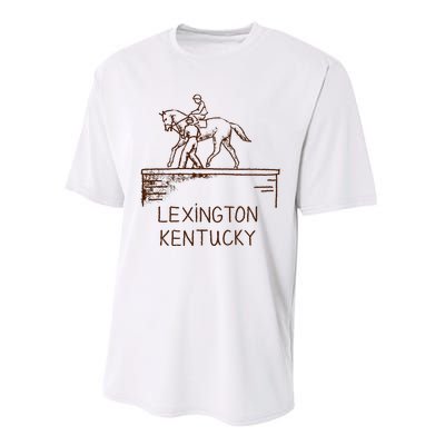 Statue Of Secretariat Lexington Kentucky Performance Sprint T-Shirt