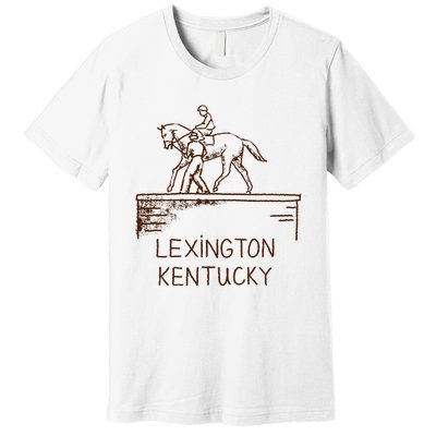 Statue Of Secretariat Lexington Kentucky Premium T-Shirt