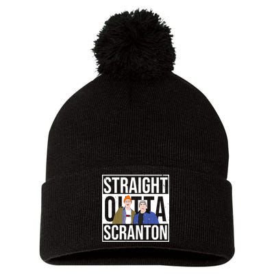 Straight Outta Scranton Pom Pom 12in Knit Beanie