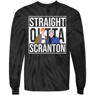 Straight Outta Scranton Tie-Dye Long Sleeve Shirt