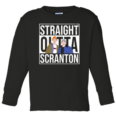 Straight Outta Scranton Toddler Long Sleeve Shirt