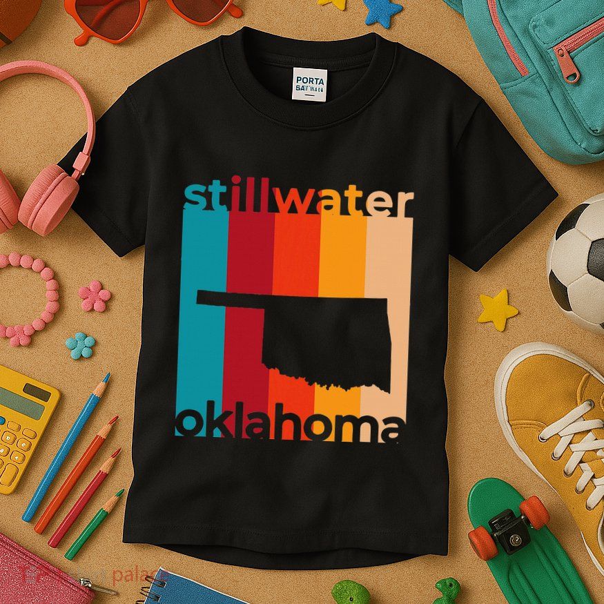 Stillwater Oklahoma Souvenirs Retro Ok Kids T-Shirt