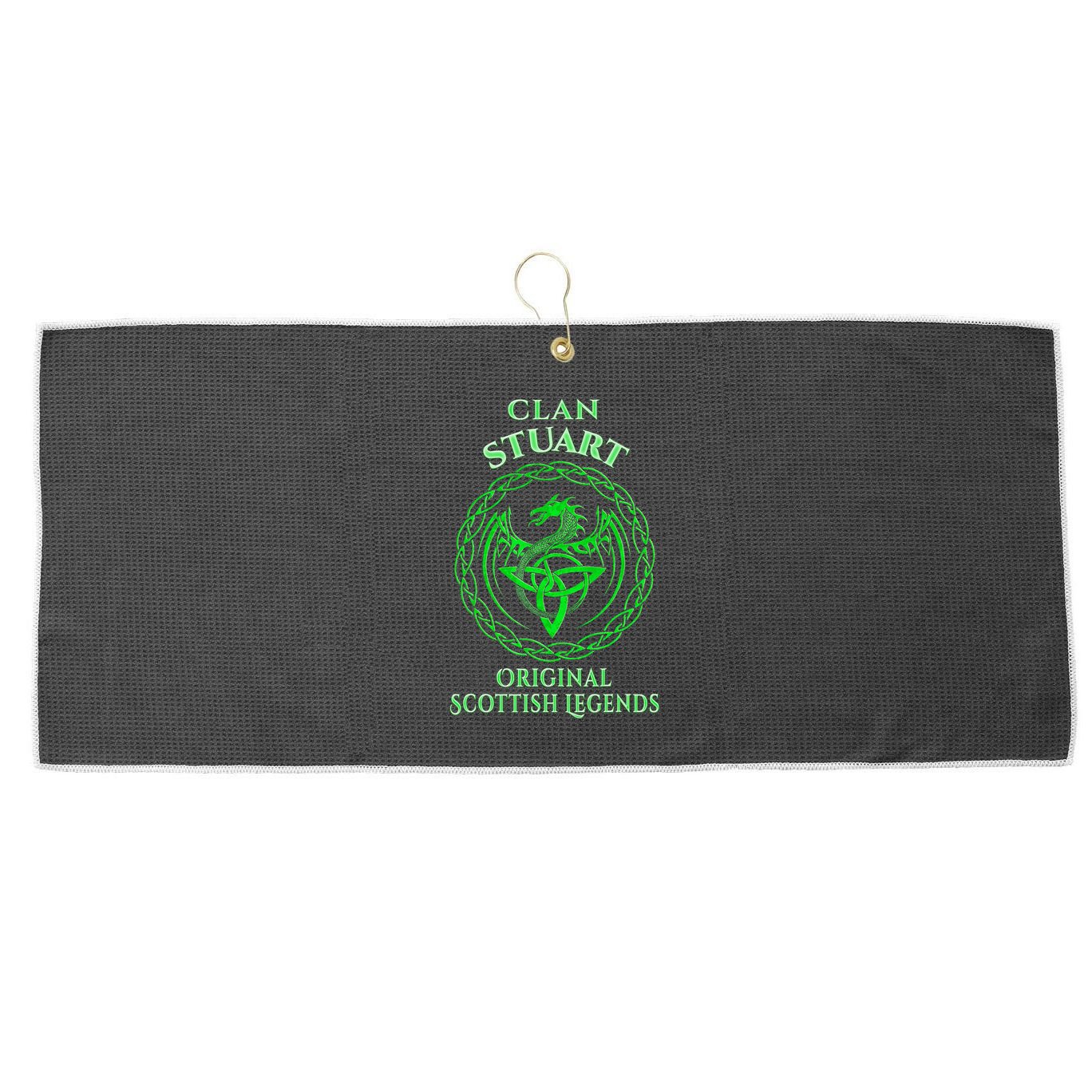 Stuart Original Scottish Legends Stuart Family Large Microfiber Waffle Golf Towel