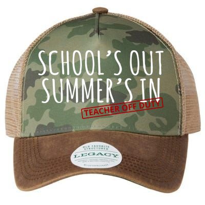 Schools Out Summers In Teacher Off Duty Legacy Tie Dye Trucker Hat