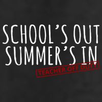 Schools Out Summers In Teacher Off Duty 7 Panel Mesh Trucker Snapback Hat