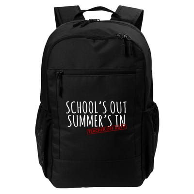 Schools Out Summers In Teacher Off Duty Backpack