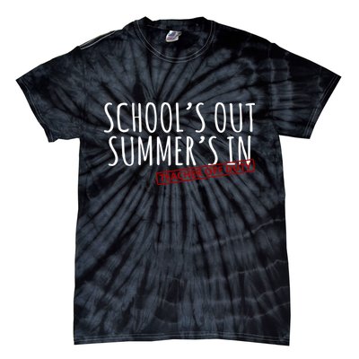Schools Out Summers In Teacher Off Duty Tie-Dye T-Shirt