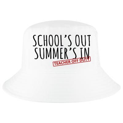 Schools Out Summers In Teacher Off Duty Cool Comfort Performance Bucket Hat