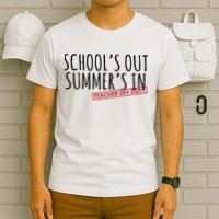 Schools Out Summers In Teacher Off Duty T-Shirt